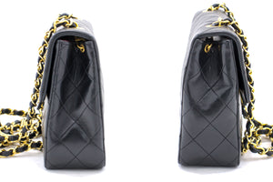 CHANEL Mini Square Small Chain taška přes rameno Crossbody Black Quilt g15 hannari-shop