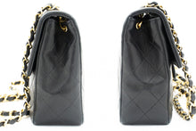 CHANEL Μίνι τετράγωνο Τσάντα ώμου με αλυσίδα χιαστί μαύρο πάπλωμα L03 hannari-shop