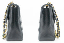 Τσάντα ώμου CHANEL Classic Large 13" με Flap Chain Black Lambskin m12 hannari-shop