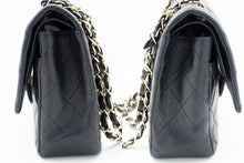 Τσάντα ώμου CHANEL Classic Double Flap Μεσαία Αλυσίδα Μαύρο αρνί m03 hannari-shop