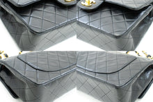 Τσάντα ώμου με αλυσίδα CHANEL Classic Double Flap 9" Μαύρο Lambskin m47 hannari-shop