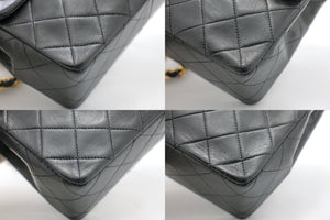 CHANEL Μίνι τετράγωνο τσαντάκι ώμου με αλυσίδα χιαστί μαύρο πάπλωμα g36 hannari-shop