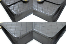 CHANEL Small Chain Shoulder Bag Clutch Black Quilted Flap Lambskin L81 hannari-shop