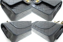 Τσάντα ώμου με αλυσίδα CHANEL Classic Double Flap 10" Μαύρο Lambskin m24 hannari-shop