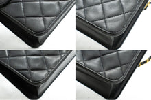 CHANEL Small Chain Shoulder Bag Clutch Black Quilted Flap Lambskin j60 hannari-shop