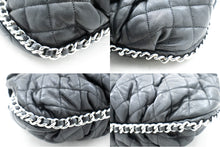 CHANEL Chain Around Shoulder Bag Crossbody Black Calfskin Leather k16 hannari-shop