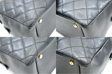 CHANEL Chain Caviar Shoulder Bag Shopping Tote Μαύρο καπιτονέ τσαντάκι L29 hannari-shop