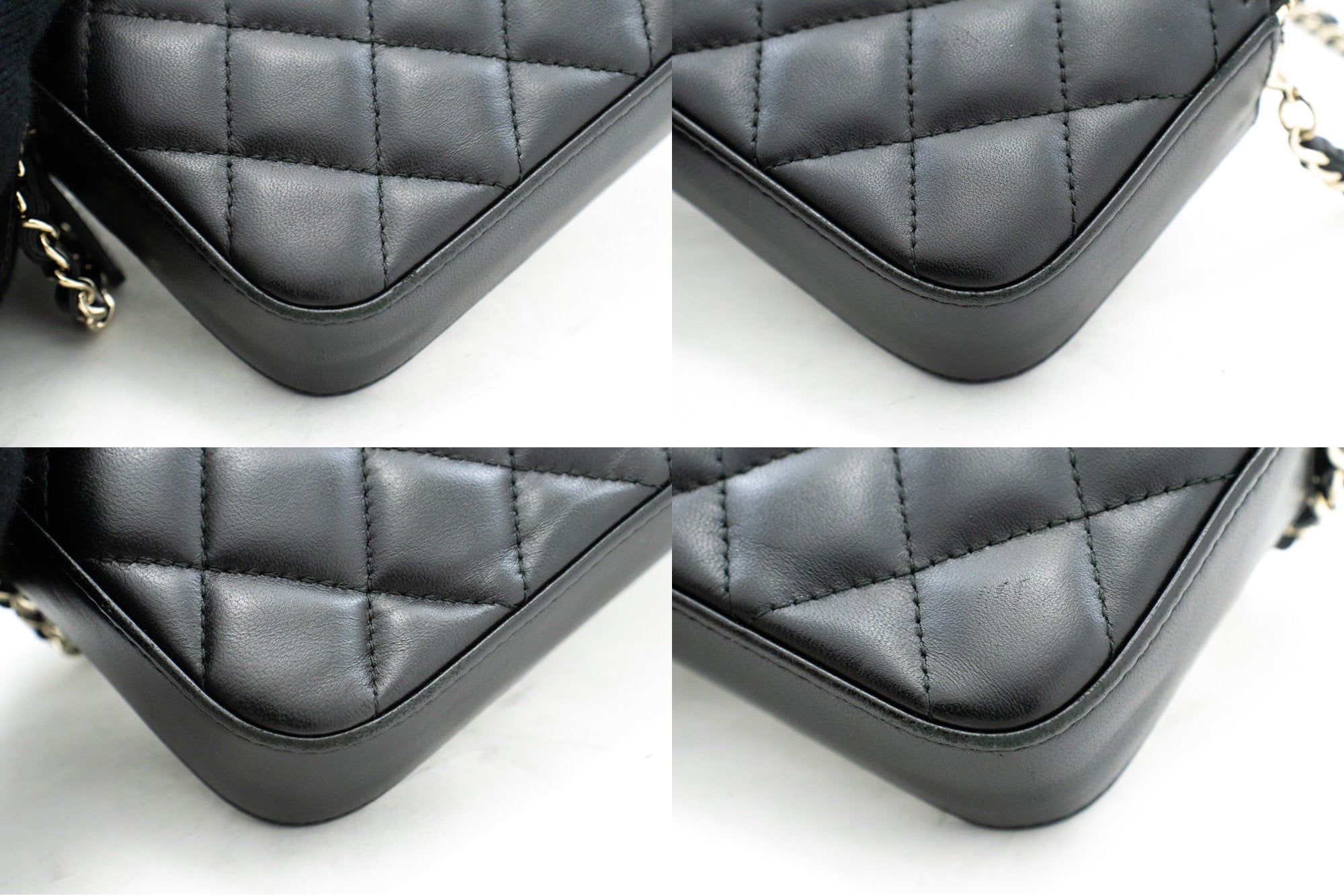 CHANEL Lambskin Pearl Wallet On Chain WOC Double Zip Chain Bag L17