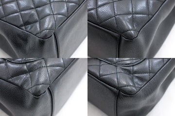 CHANEL Caviar GST 13 Grand Shopping Tote Chain Shoulder Bag Black Leather  ref.322887 - Joli Closet