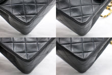 CHANEL Μίνι τετράγωνο Τσάντα ώμου με αλυσίδα χιαστί μαύρο πάπλωμα f77 hannari-shop