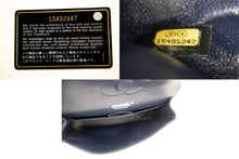 Τσάντα ώμου CHANEL Navy Caviar Chain Double Flap Καπιτονέ δέρμα j44 hannari-shop