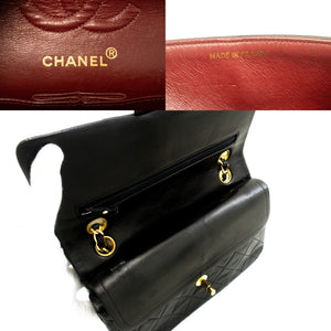 Τσάντα ώμου με αλυσίδα CHANEL Classic Double Flap 9" Μαύρο Lambskin m31 hannari-shop