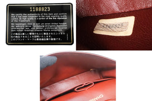 CHANEL Classic Double Flap 10" Chain Skuldertaske Sort Lammeskind k46 hannari-shop