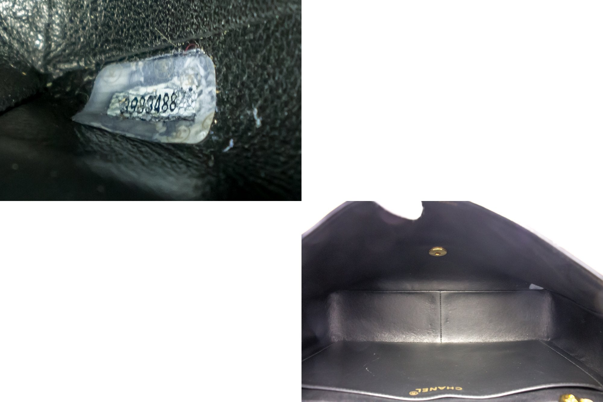 CHANEL Jumbo 11 Large Chain Shoulder Bag Flap Black Lambskin Gold g37 –  hannari-shop