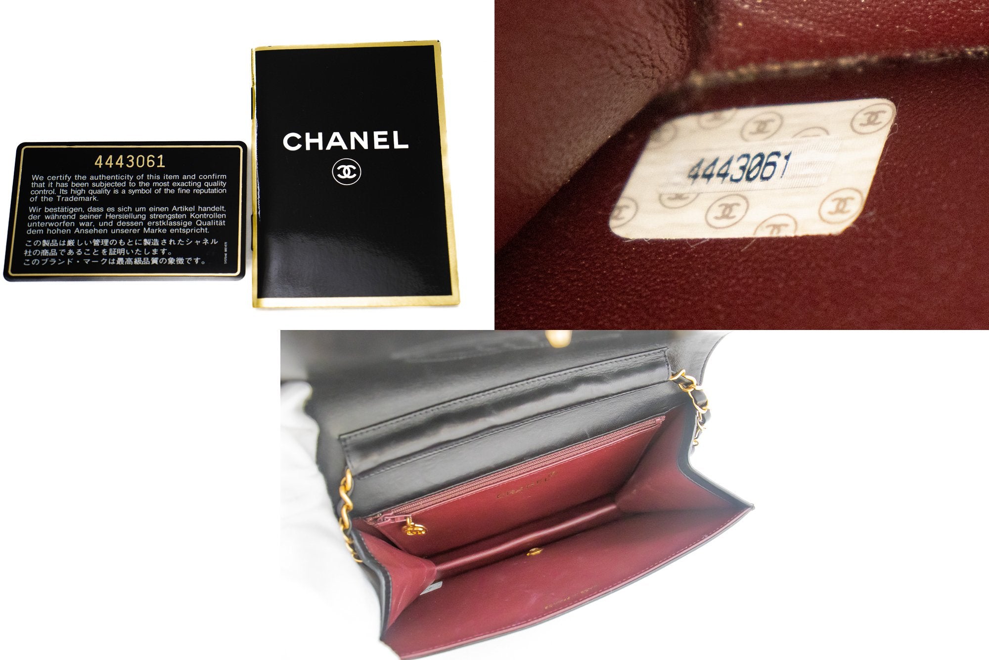 CHANEL Vintage Envelope Chain Shoulder Bag Flap Quilted Lambskin k32 –  hannari-shop
