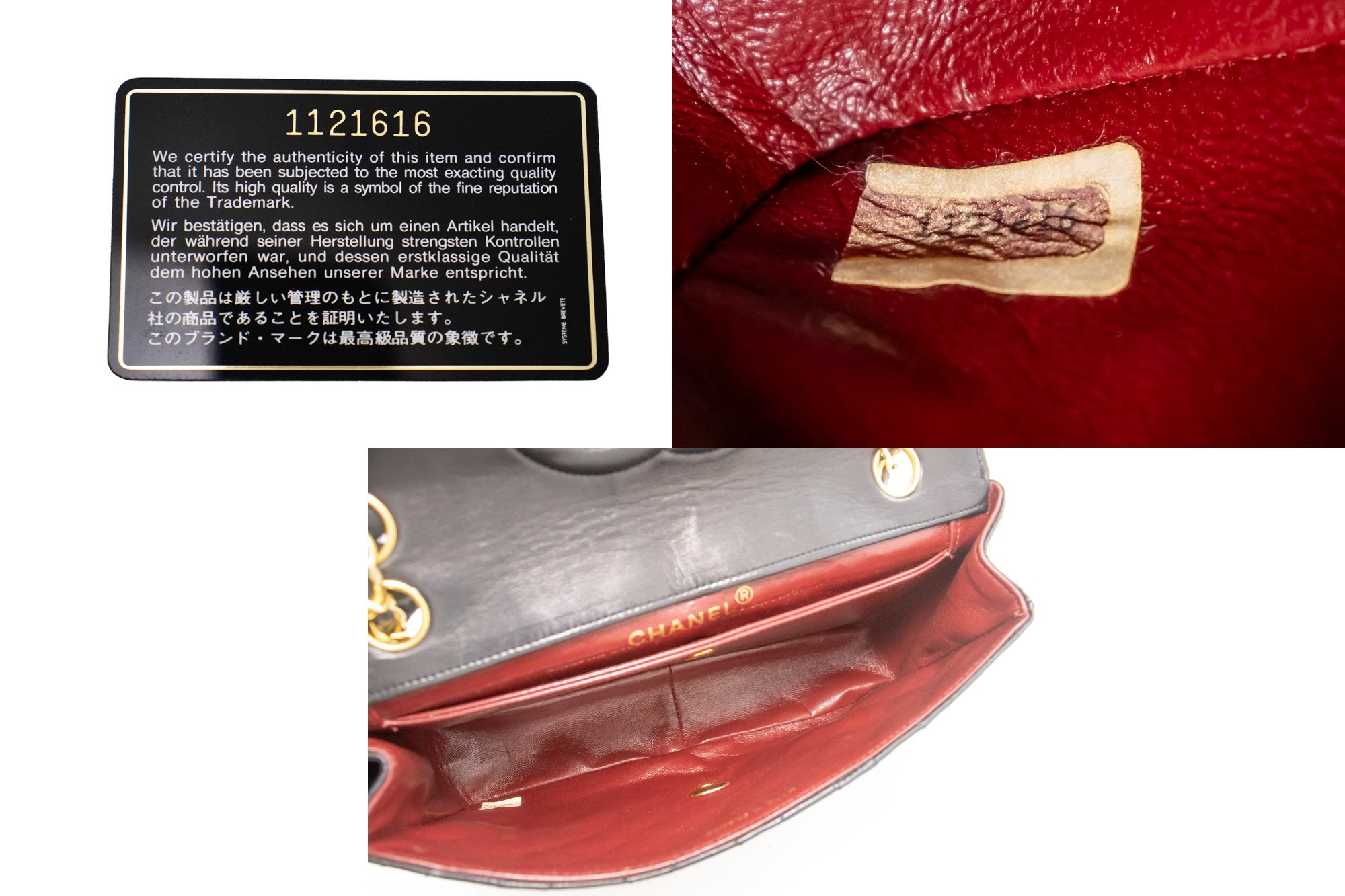 CHANEL Vintage Classic Chain Shoulder Bag Flap Quilted Lambskin k47 –  hannari-shop