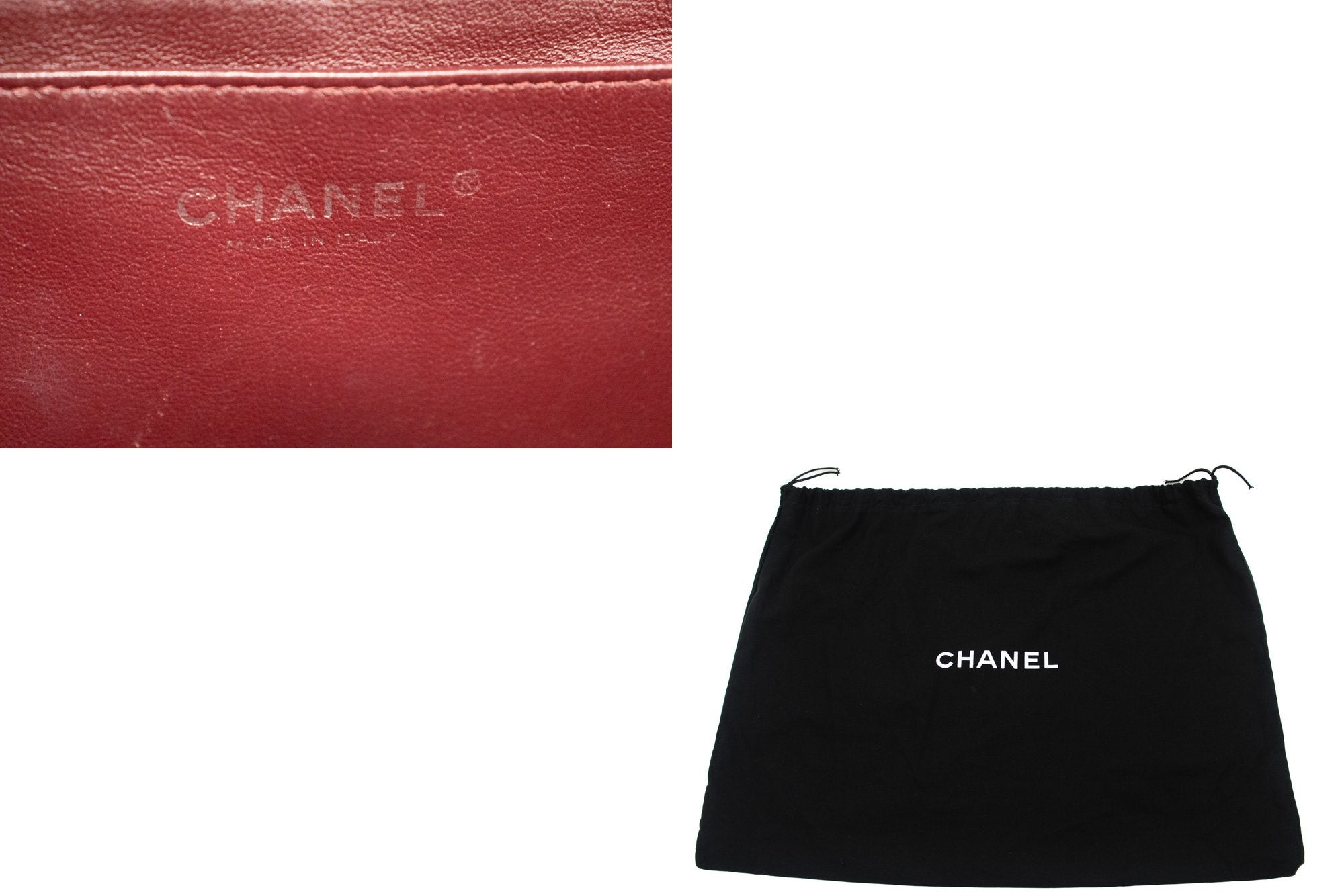 CHANEL Large Classic Handbag 11Chain Shoulder Bag Flap Black Lamb Leather  ref.606716 - Joli Closet