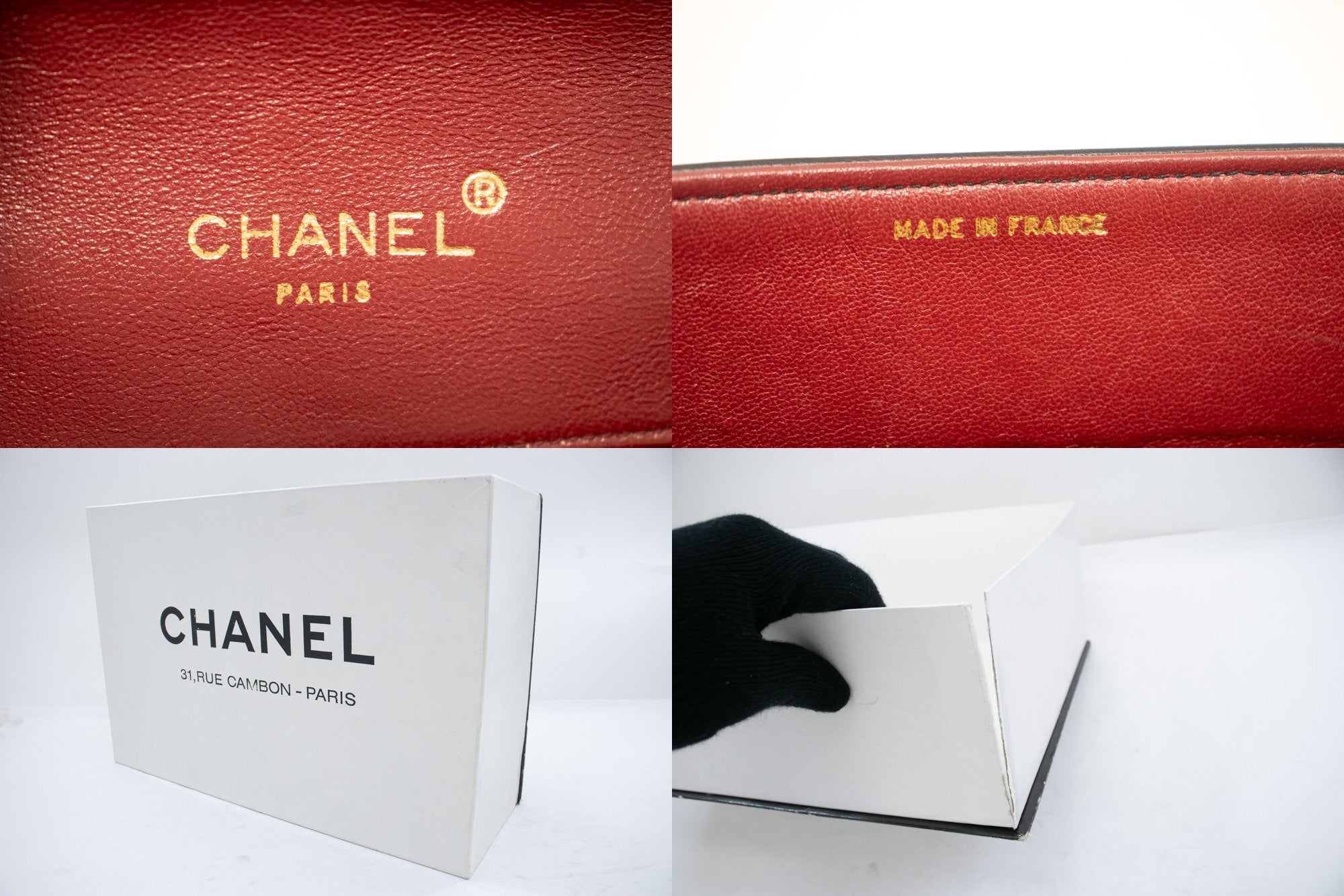Chanel Vintage Classic Chain Shoulder Bag Single Flap Quilted Lamb L33