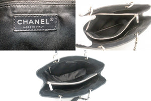 CHANEL Caviar GST 13" Grand Shopping Tote Chain Shoulder Bag Black L99 hannari-shop