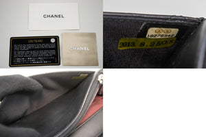 CHANEL Μαύρο κλασικό πορτοφόλι σε αλυσίδα WOC Shoulder Bag Lambskin L75 hannari-shop