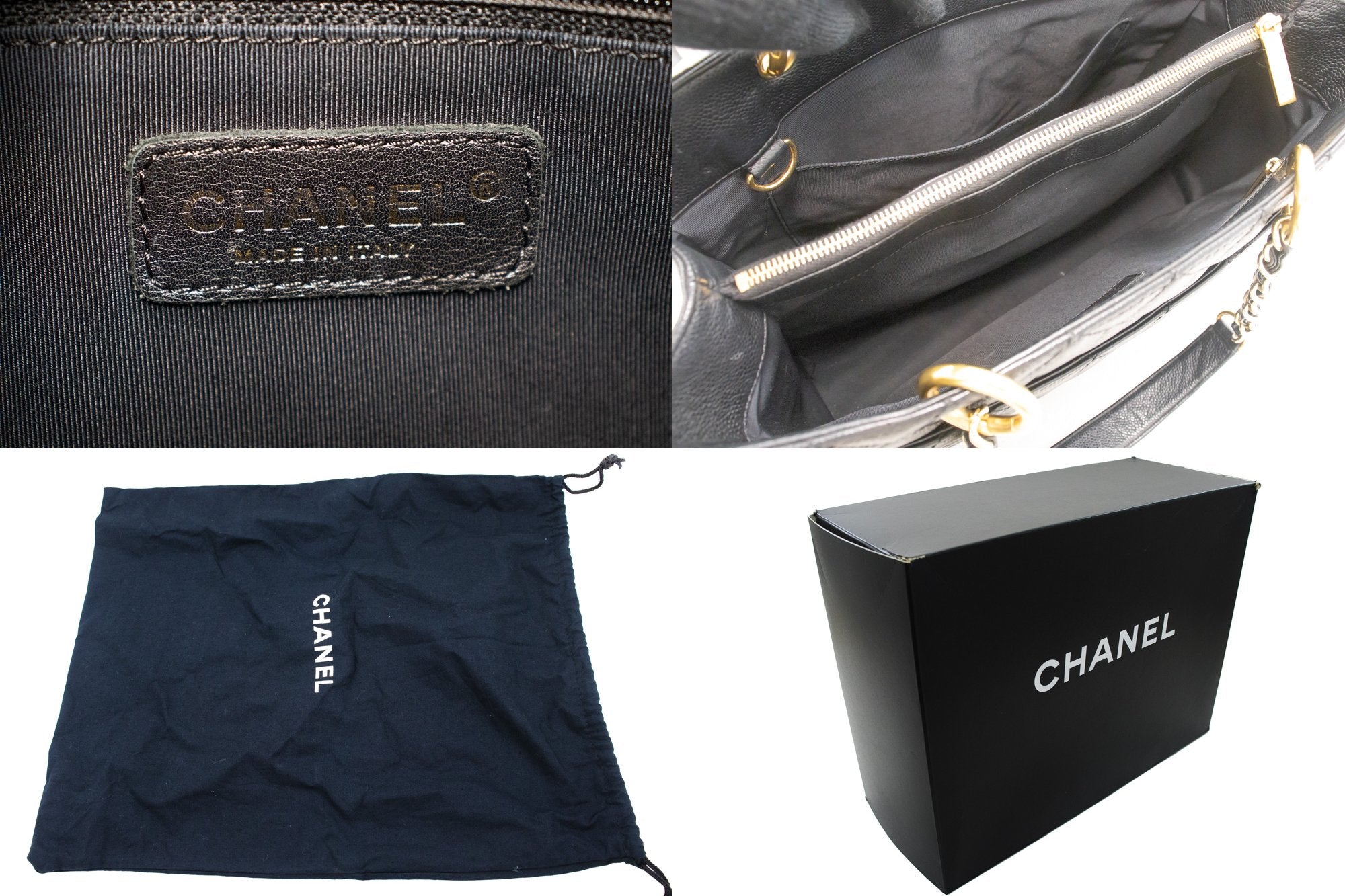 Chanel Caviar Grand Shopping Tote XL in Black
