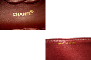 CHANEL 2.55 dobbeltklap mellemlang kæde skuldertaske sort lammeskind h93 hannari-shop