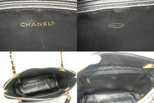 Τσάντα ώμου CHANEL Caviar Μεγάλη Αλυσίδα Μαύρο Δερμάτινο Χρυσό Φερμουάρ m21 hannari-shop