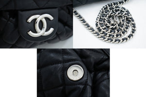 CHANEL Chain Around Shoulder Bag Crossbody Μαύρο δέρμα μοσχαριού δέρμα j91 hannari-shop