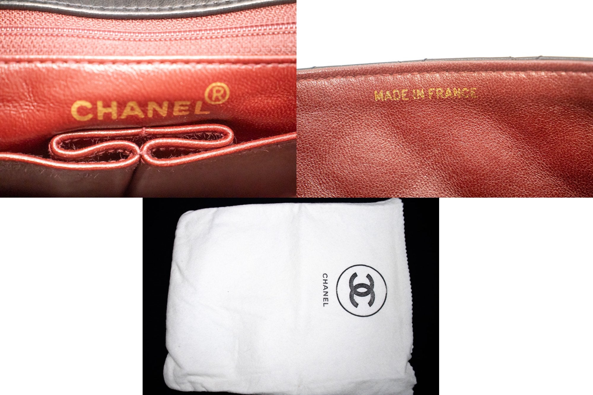 Chanel Mini Square Small Chain Shoulder Bag Crossbody Black Quilt G36