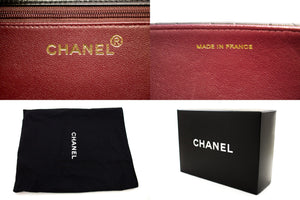 CHANEL Kæde Skuldertaske Clutch Sort Quiltet Flap Lammeskindspung h68 hannari-shop