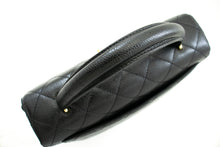 CHANEL Kelly Kornet Kalveskind Caviar Håndtaske Taske Sort Flap Pung j41 hannari-shop