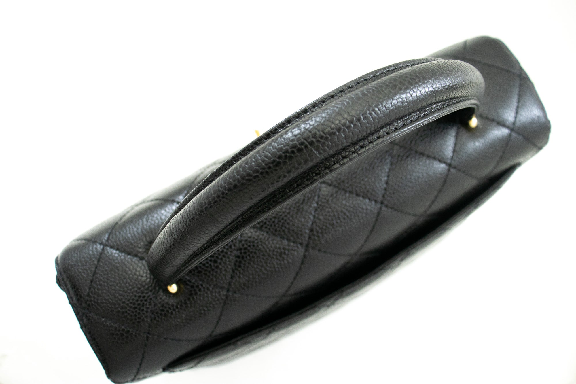 Chanel Black Caviar Quilted Leather CC Tote Chanel