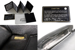 CHANEL 2-vejs håndtaske med håndtag skuldertaske sort kaviar læder L52 hannari-shop