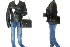 CHANEL Vintage Konvolutkæde Skuldertaske Flap Quiltet lammeskind k32 hannari-shop