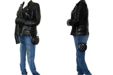 Τσάντα ώμου CHANEL με στρογγυλό φερμουάρ Μικρή αλυσίδα τσάντα ώμου Μαύρο καπιτονέ αρνίσιο δέρμα L21 hannari-shop