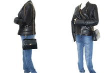 CHANEL Small Chain Shoulder Bag Black Quilted Single Flap Lambskin L93 hannari-shop