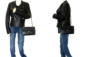 CHANEL Vintage Classic Chain Skuldertaske Flap Quiltet lammeskind k94 hannari-shop