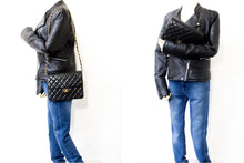 CHANEL Kæde Skuldertaske Clutch Sort Quiltet Flap Lammeskindspung h68 hannari-shop