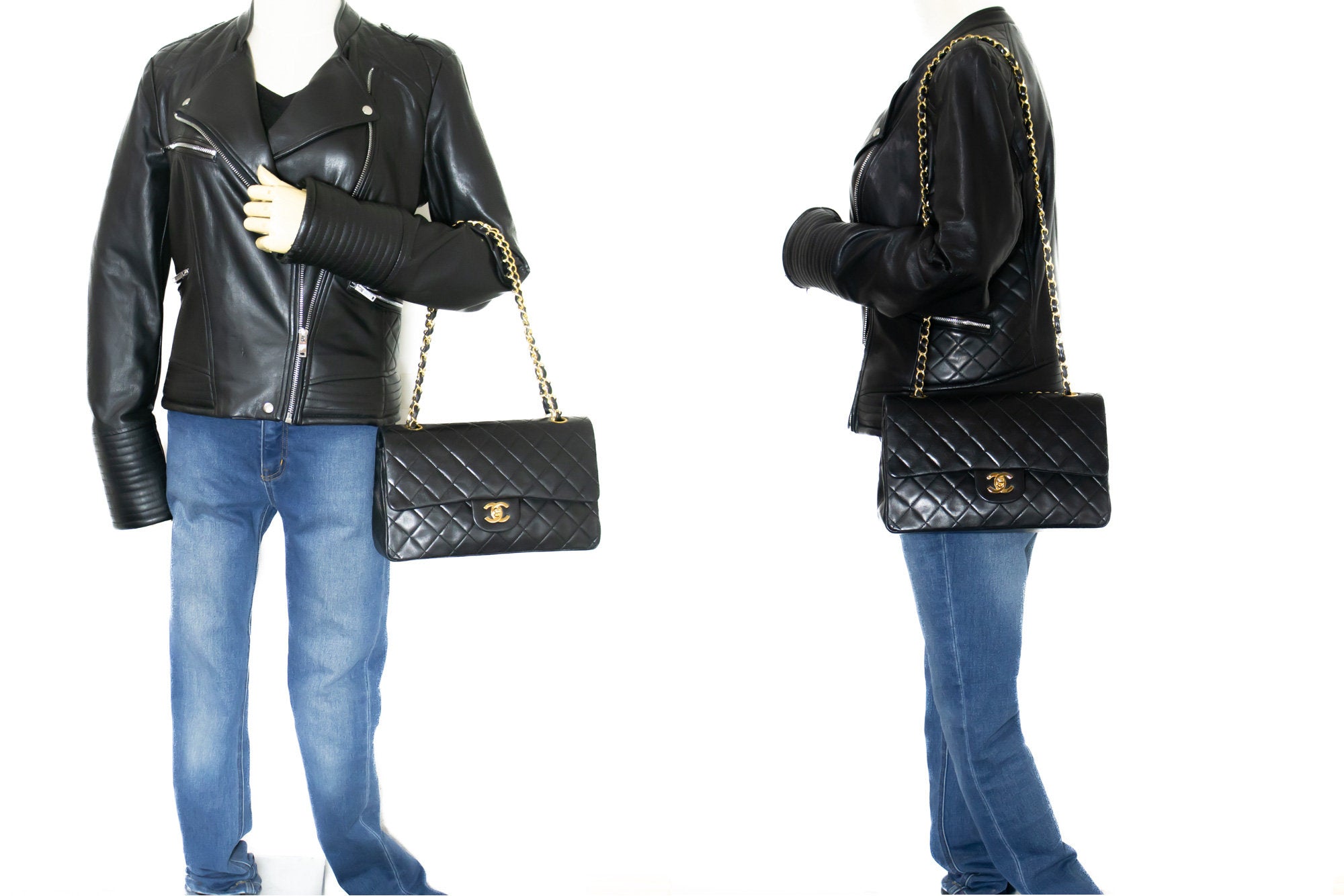 Brown Chanel Medium Classic Lambskin Double Flap Bag – Designer Revival