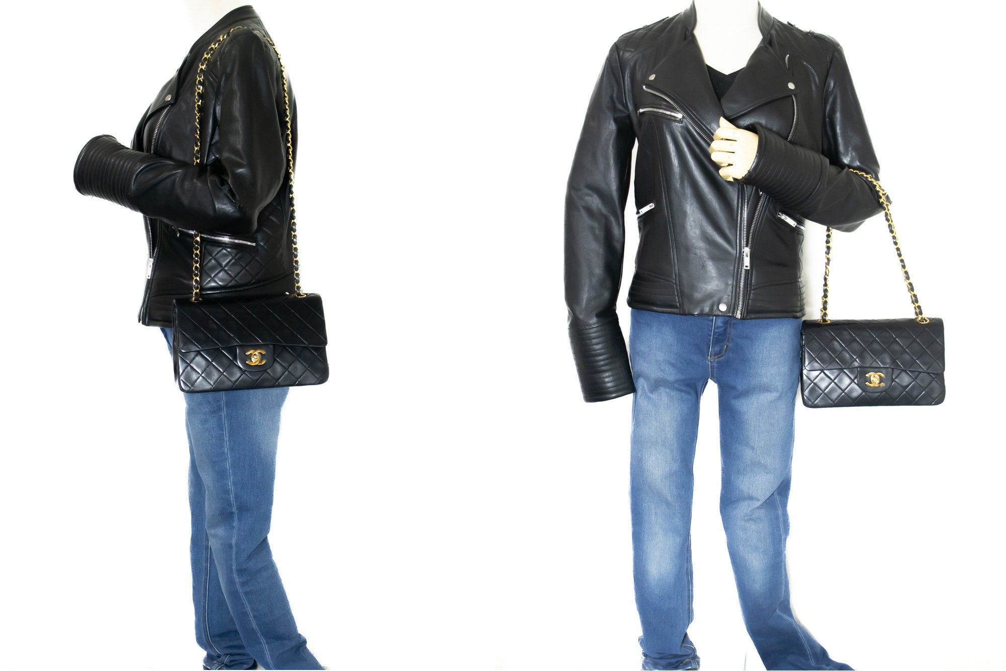 Sold at Auction: Chanel Vintage Mademoiselle Full Flap Shoulder Bag